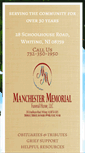 Mobile Screenshot of manchestermemorial.net